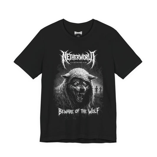 Snarling Wolf 'Beware of the Wolf' Graphic Tee